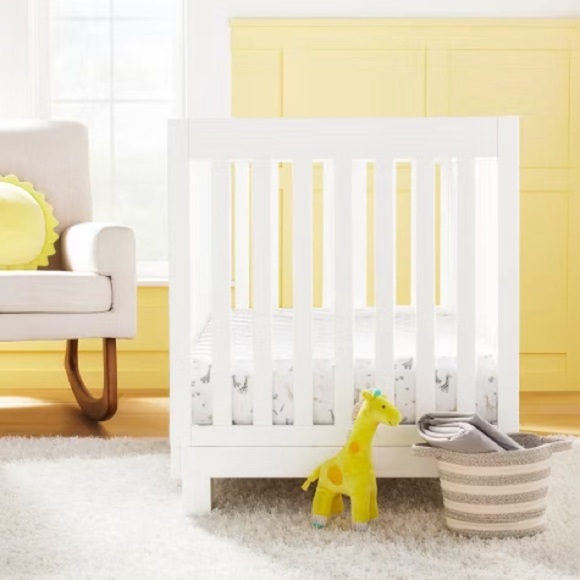 NWT Crib Fitted Jersey Sheets Giraffes/Dark Gray 2pk - Picture 4 of 8